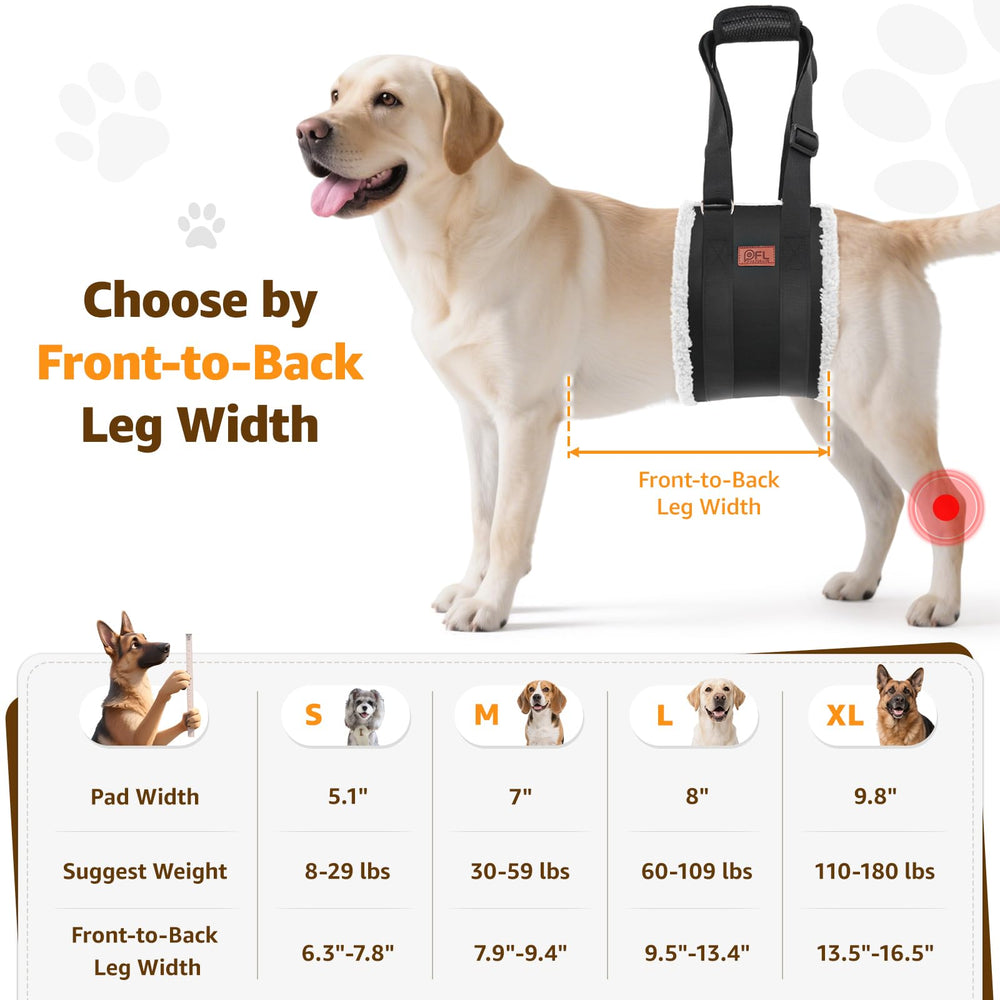 PICK FOR LIFE rear-leg-support-harness close-up highlighting sturdy oxford fabric and durability