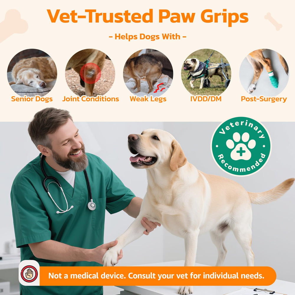 PICK FOR LIFE disposable self-adhesive paw grips for quick, mess-free protection on dogs