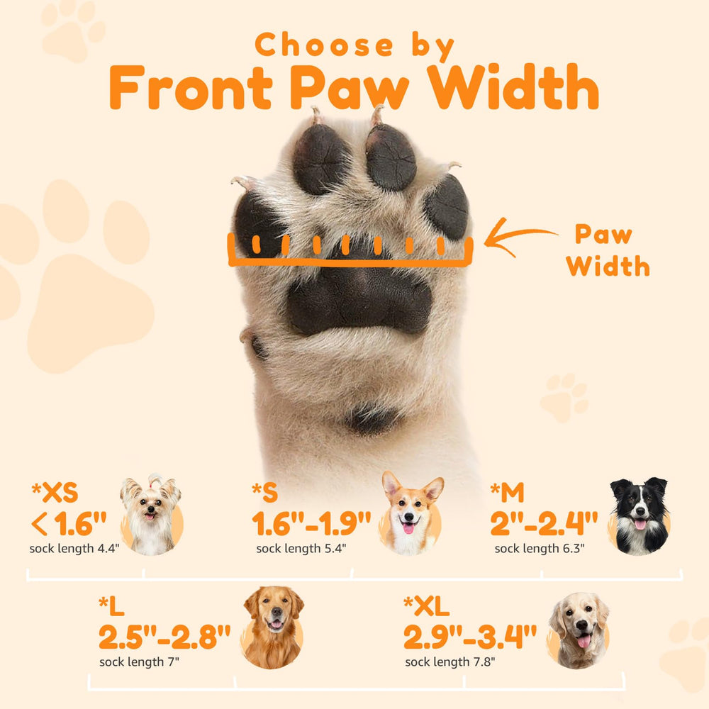PICK FOR LIFE anti-slip dog socks with durable grip for active dogs