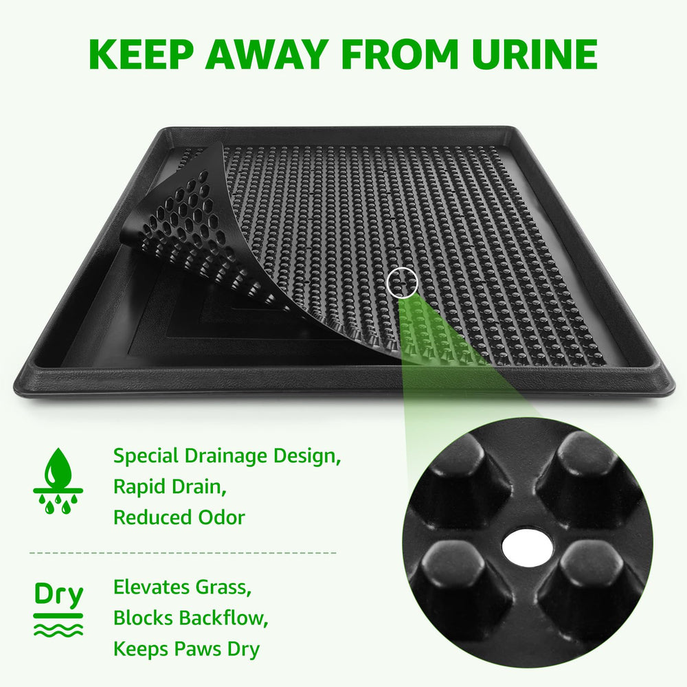 PICK FOR LIFE sturdy drainage grate prevents pooling under grass