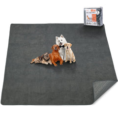 PICK FOR LIFE washable dog pad flat lay shows 60x60 size for versatile training and whelping.