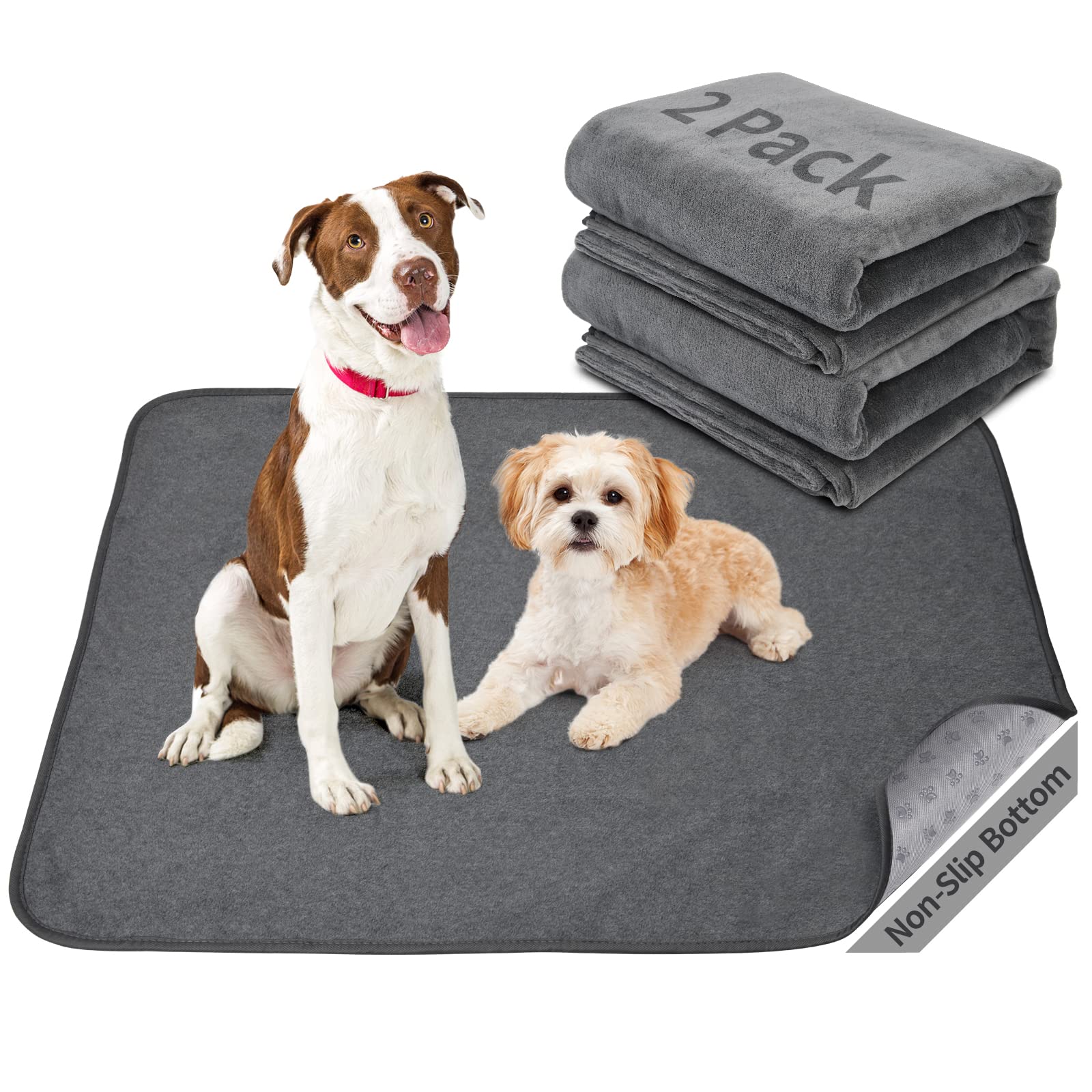 PICK FOR LIFE washable dog pads 36x48 flat lay demonstrates broad coverage for training
