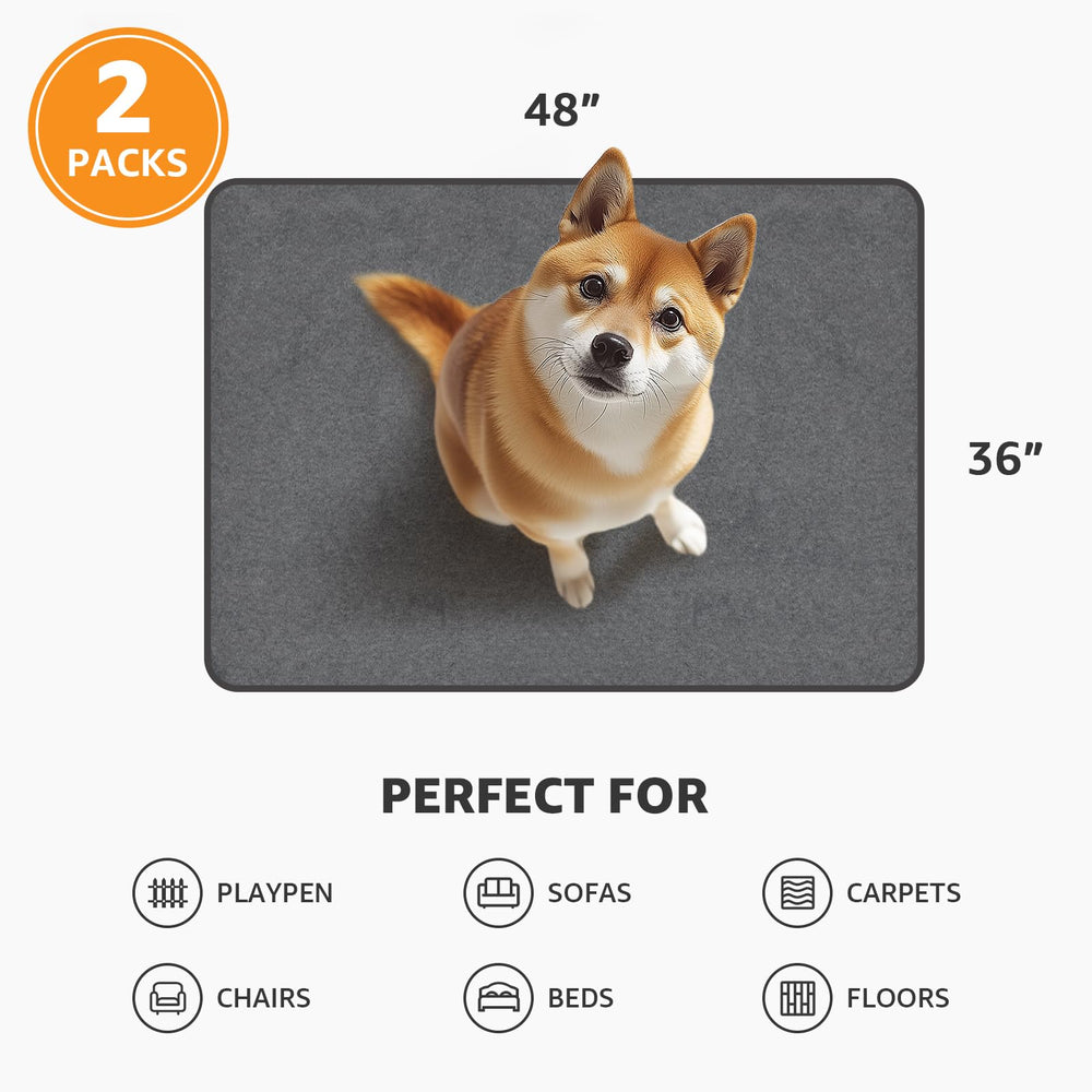 PICK FOR LIFE washable dog pads in crate training scenario help containment