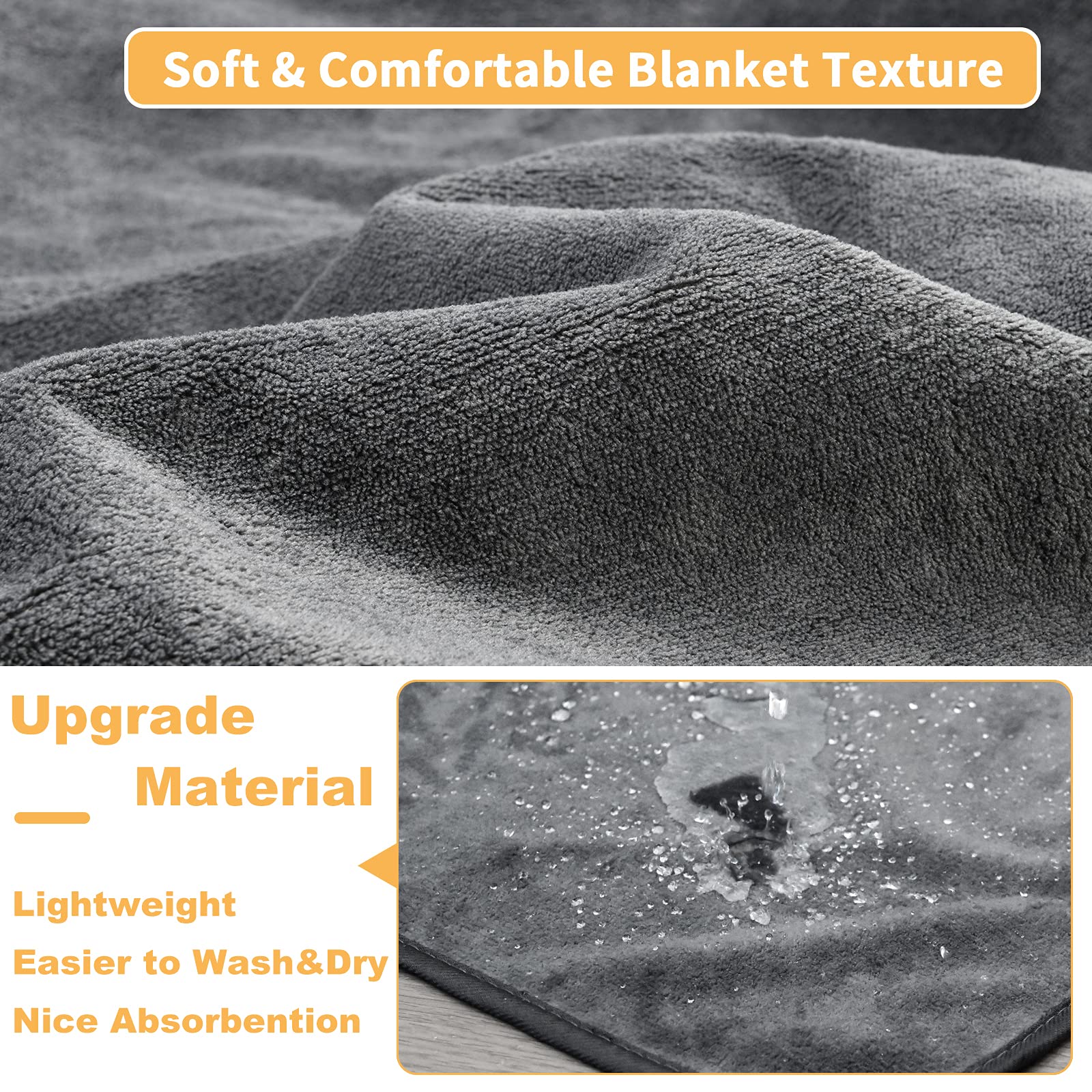 PICK FOR LIFE washable dog pee pad non-slip bottom demonstrating stay-put stability on floors.