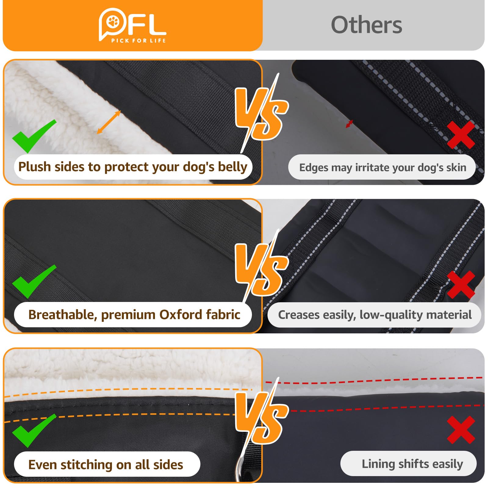 PICK FOR LIFE washable drawstring storage bag keeps harness portable.