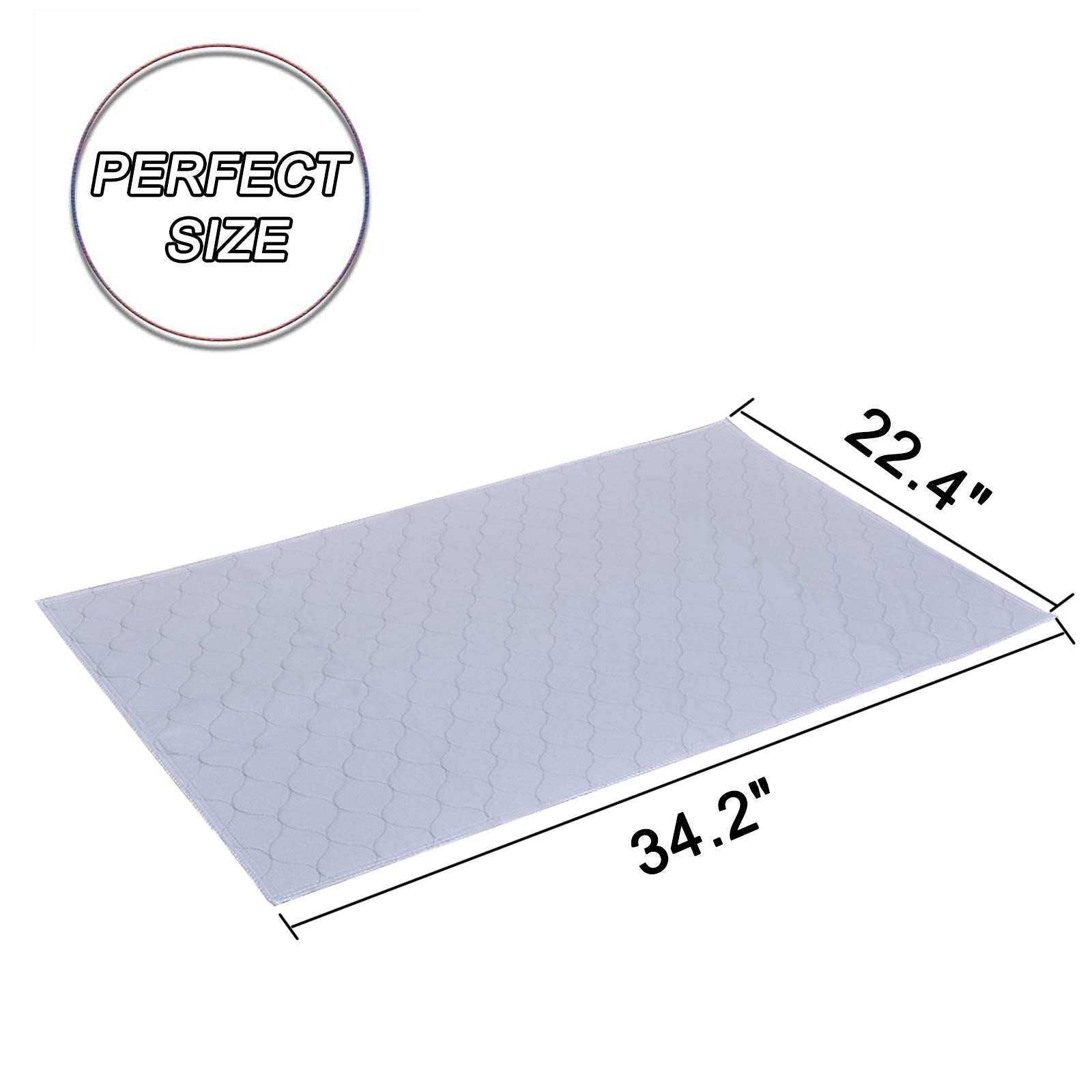 PICK FOR LIFE washable pee pad 34x22 demonstrates durable, machine-washable design for reuse.