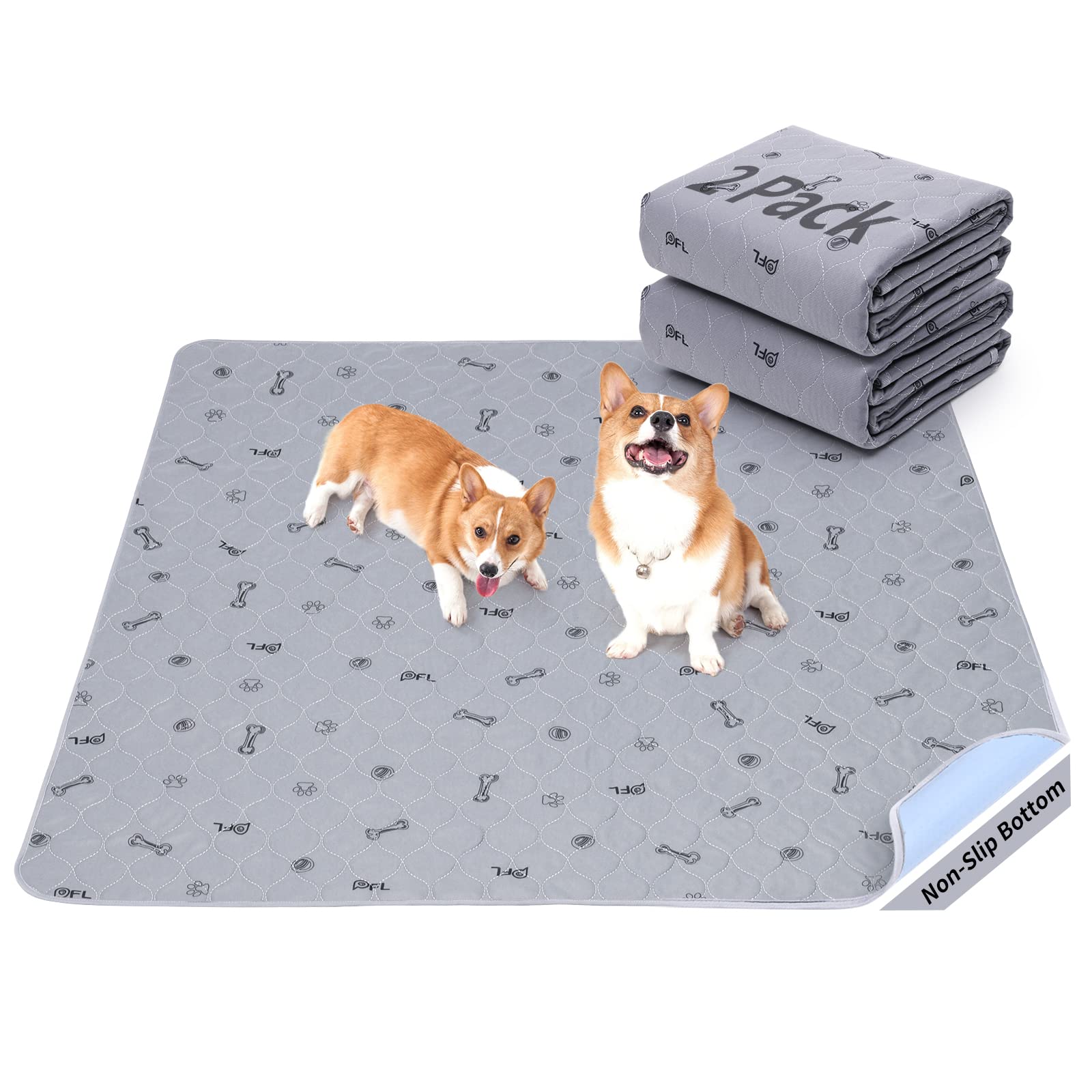 PICK FOR LIFE washable puppy pads 41x41 pack keeps floors dry during potty training.