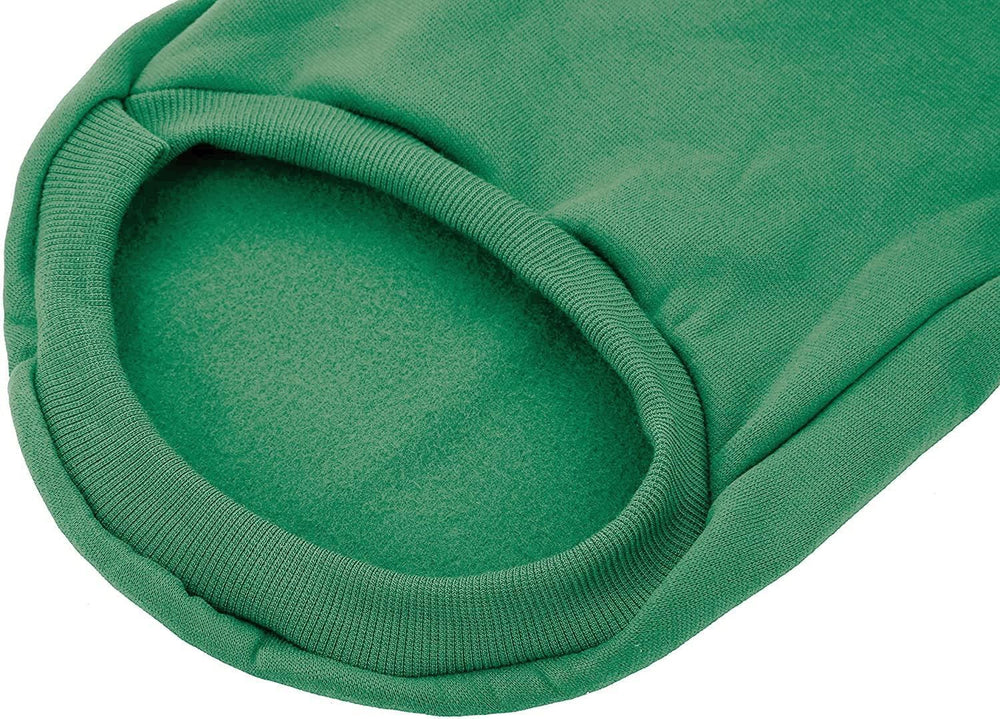 PICKUPIK Green Dog Hoodie elastic waist detail for adjustable all-day wear.