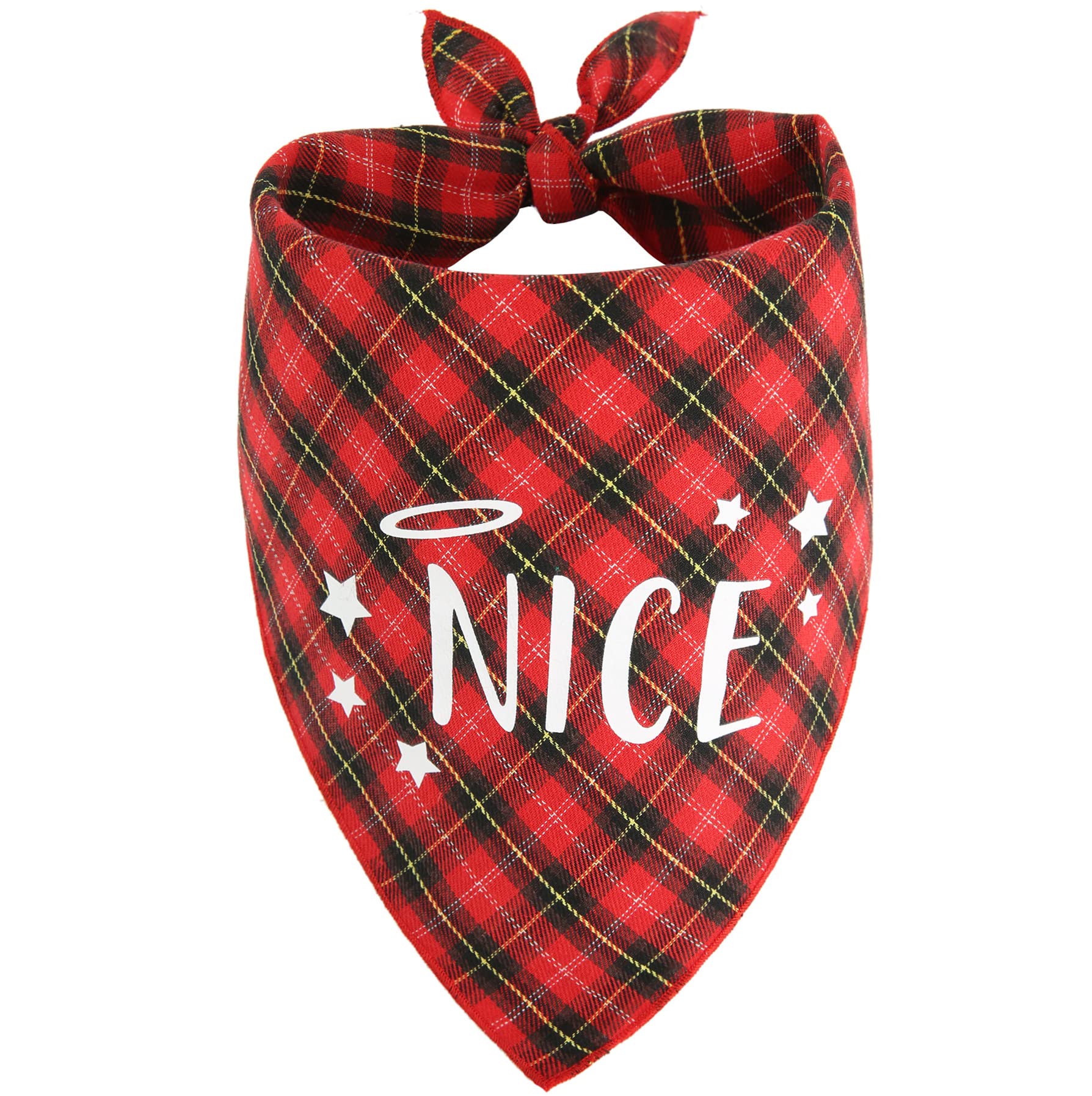 PICKUPIK Naughty Nice Dog Bandana 6 ready for pet outfits and holiday photoshoots.