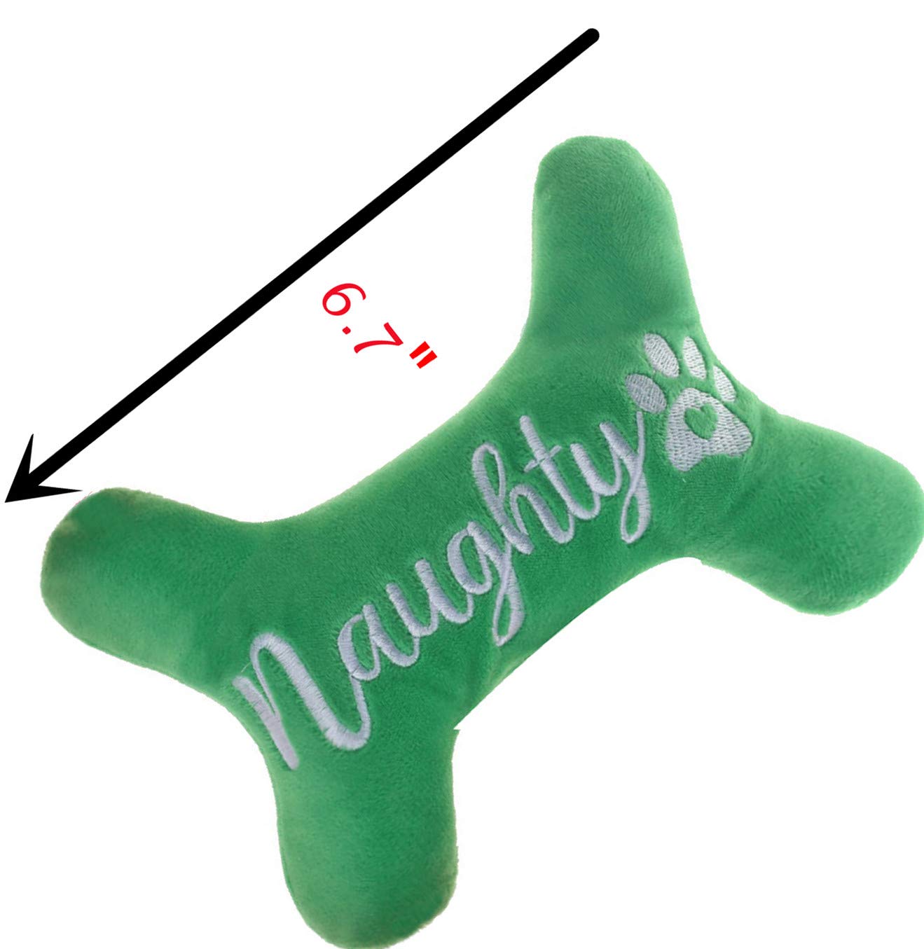 PICKUPIK small-dog bone toy with squeaker for interactive fun.