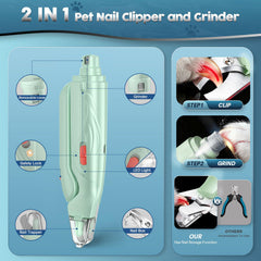 Picky zoom dog nail grinder with LED light assists calm, accurate pet grooming.