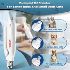 Picky Zoom low-noise nail trimmer keeps pets calm during grooming.