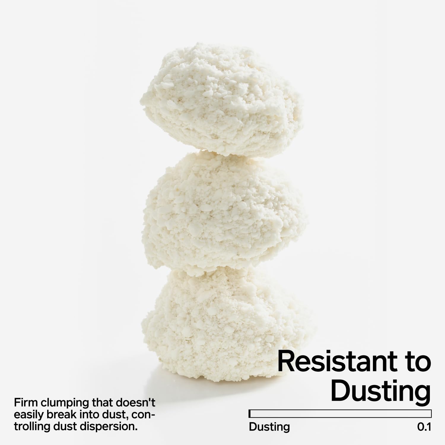 Pidan Cassava Cat Litter dust-free texture demonstrates low dusting