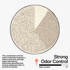 Pidan Mix Cat Litter close-up shows dense clumps and low dust.