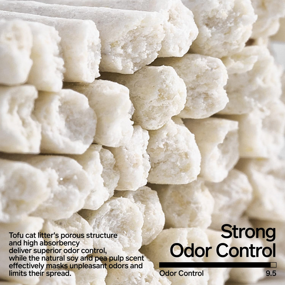 Pidan Tofu Cat Litter anti-tracking view highlights reduced scatter