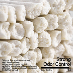 Pidan Tofu Cat Litter anti-tracking view highlights reduced scatter