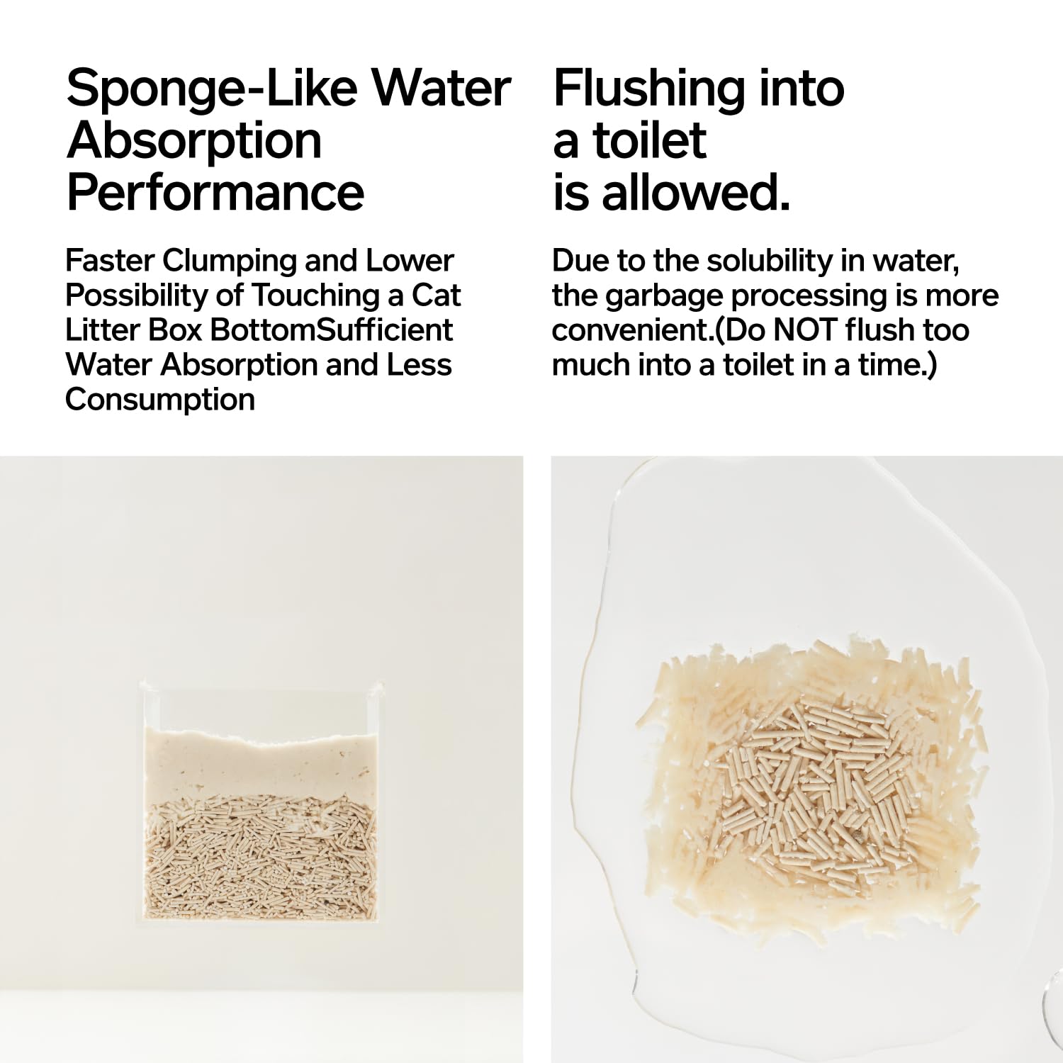 PIDAN Tofu Cat Litter dust-free formula reduces airborne particles.