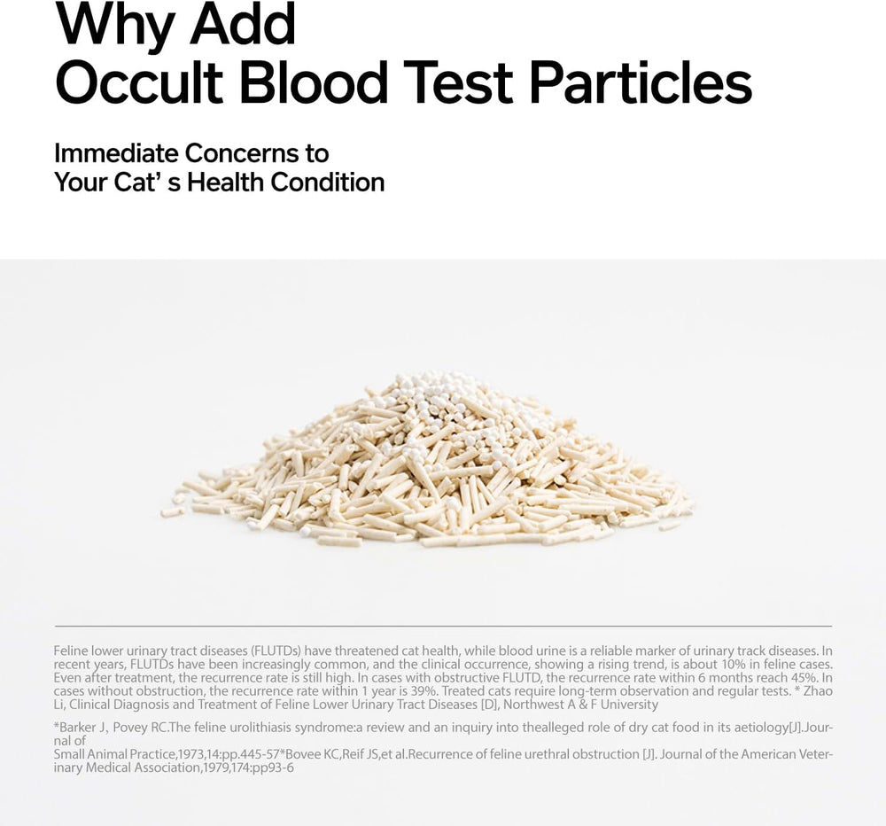 Pidan tofu cat litter quick-dry feature shown catching moisture and drying fast