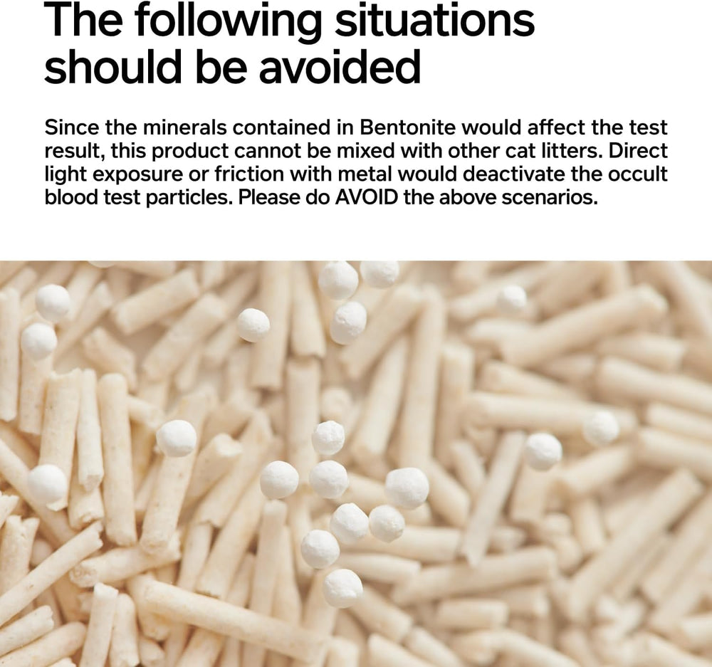 Pidan tofu cat litter pea-dregs blend image emphasizes superior water absorption