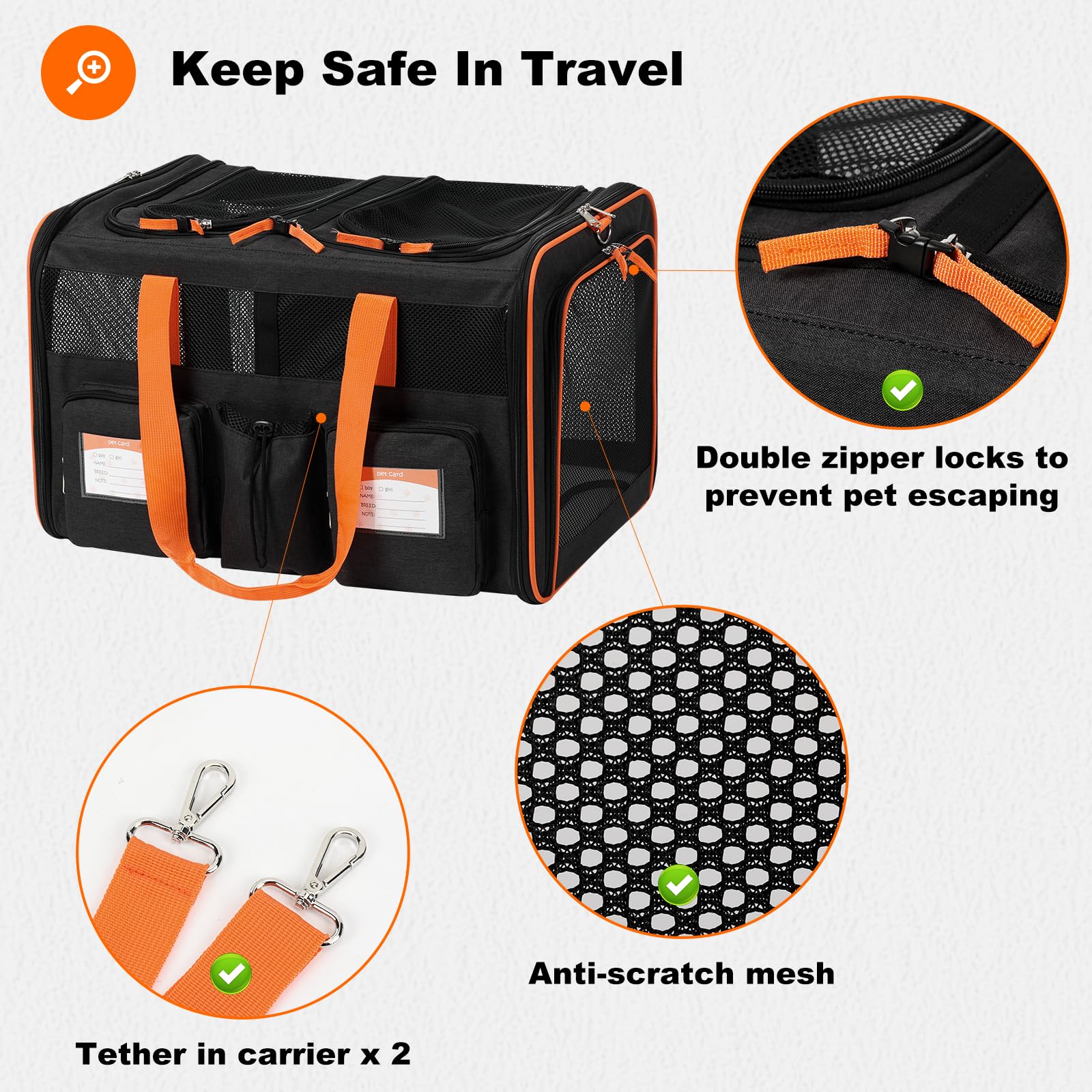 Pidipiti breathable mesh design promoting airflow and pet visibility
