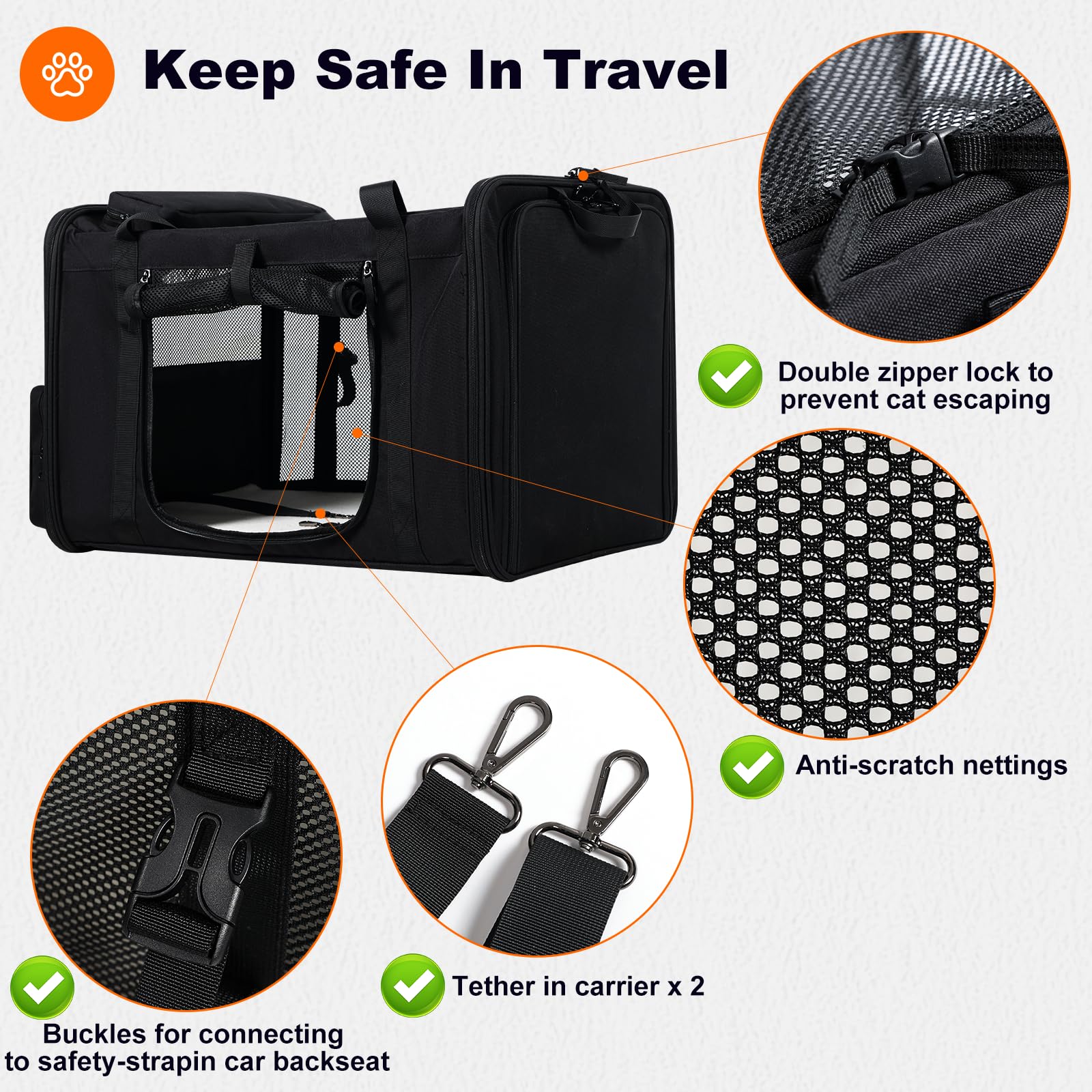 Pidipiti back-seat travel setup image illustrates car compatibility for various vehicles.