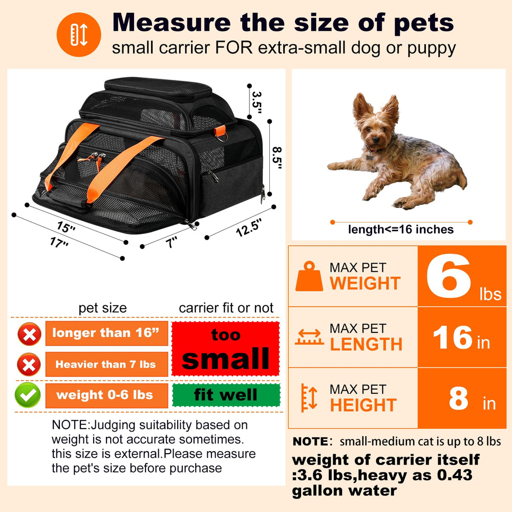 Pidipiti expandable top-extended view highlighting added room for travel