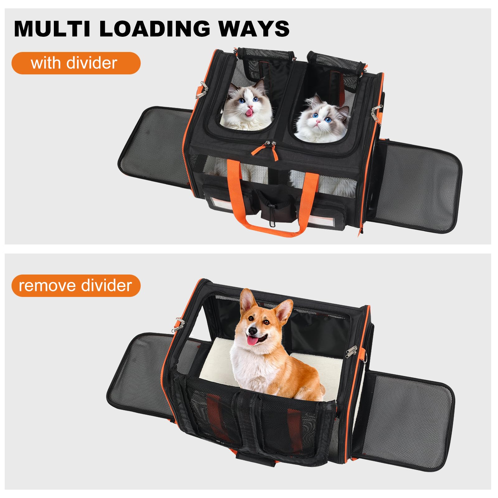 Pidipiti four pockets for storing pet supplies and accessories