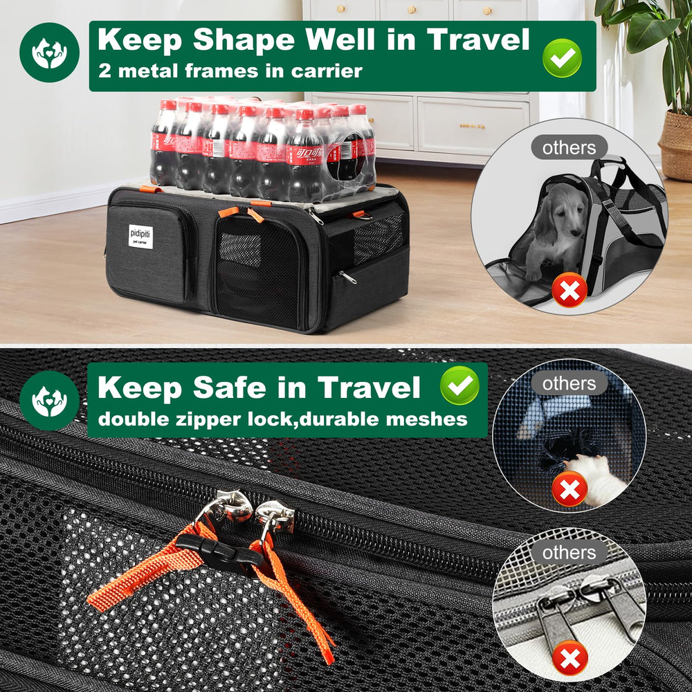 Pidipiti pet-carrier durable-carry-strap-pocket: easy carrying with built-in storage for essentials.