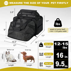 Pidipiti pet carrier with metal frames for stability during travel