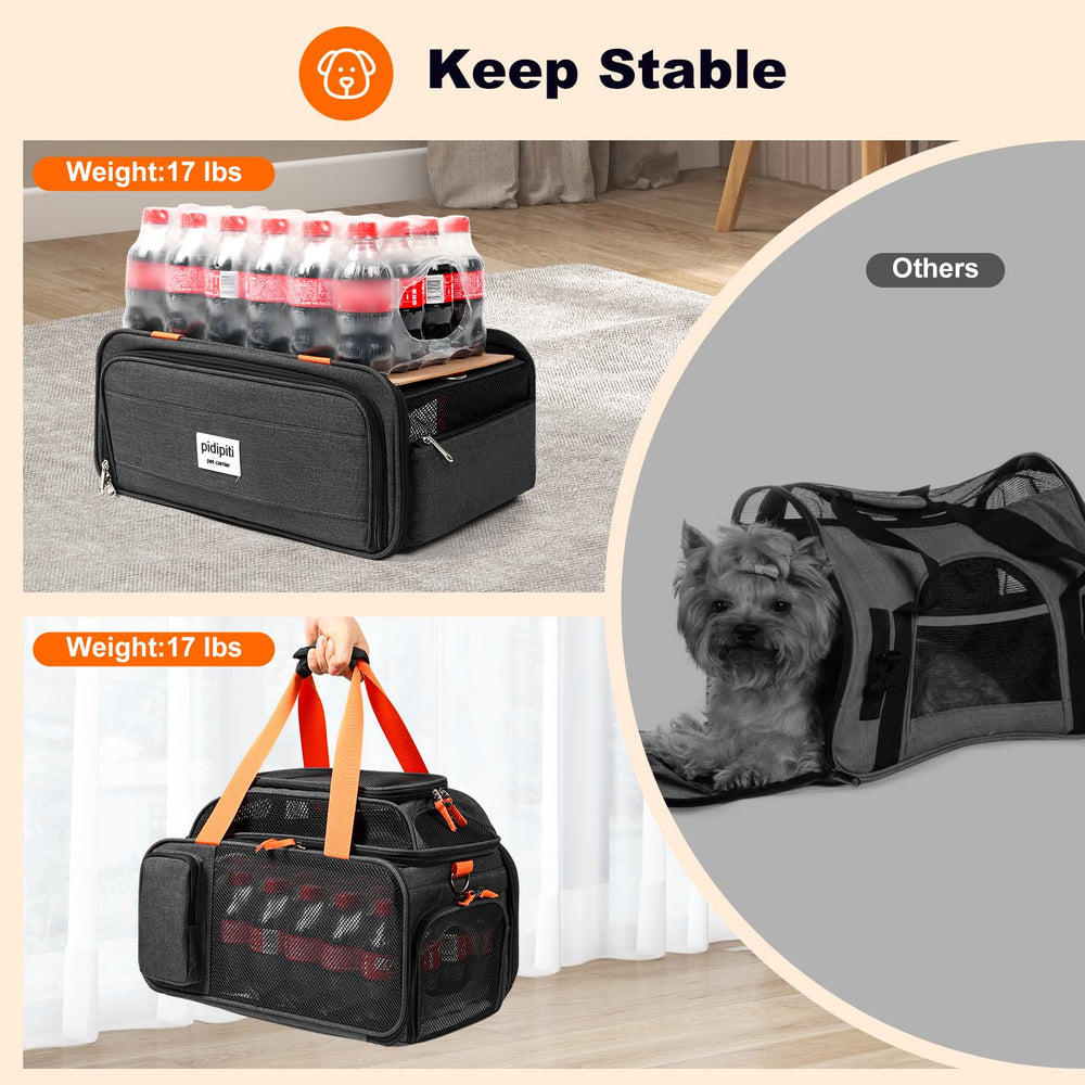 Pidipiti carrier storage pockets for quick travel essentials