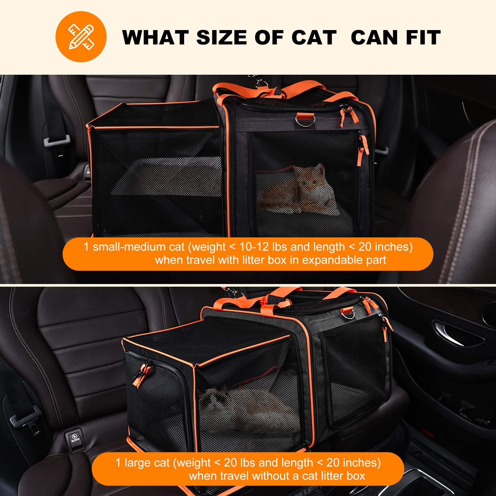 Pidipiti portable cat litter box leakproof design enables easy cleanup on trips