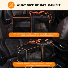 Pidipiti portable cat litter box leakproof design enables easy cleanup on trips