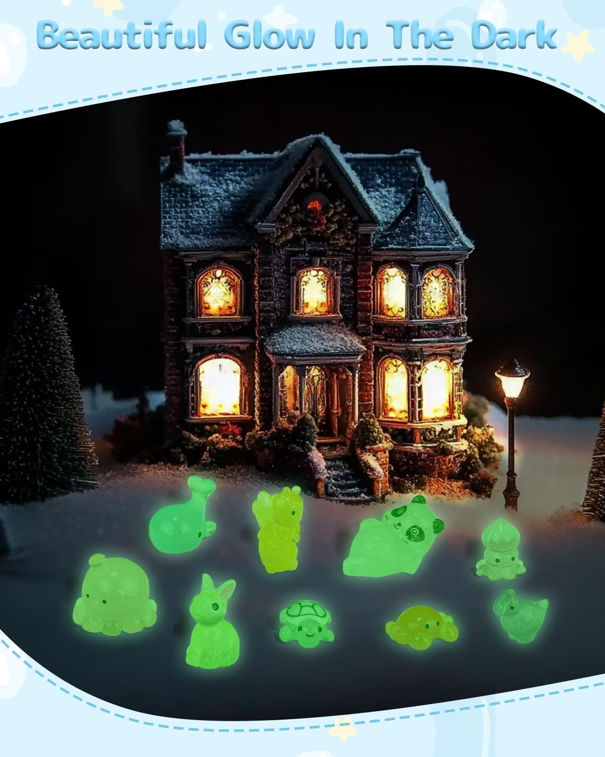 Piemow fairy garden decor enhances tiny landscapes with durable resin animals