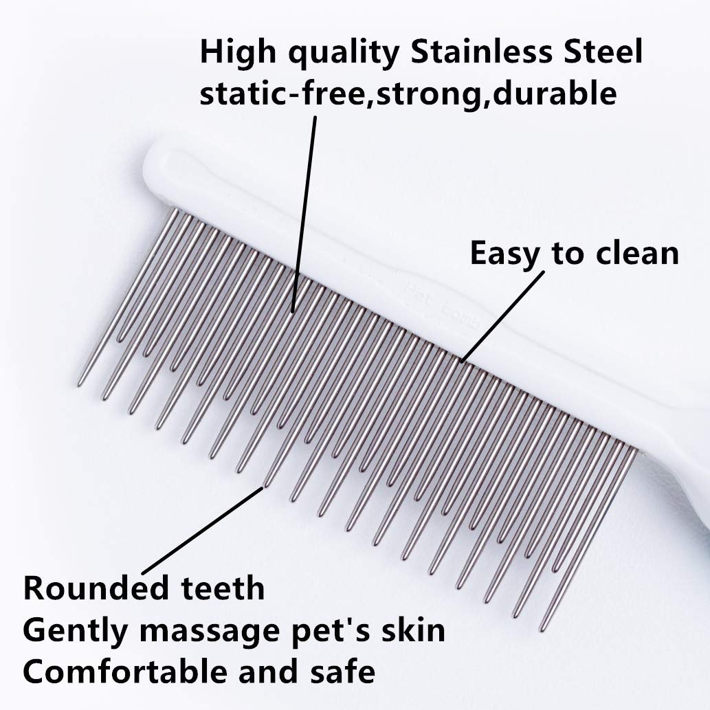 Piepea pet comb undercoat detangling in action.