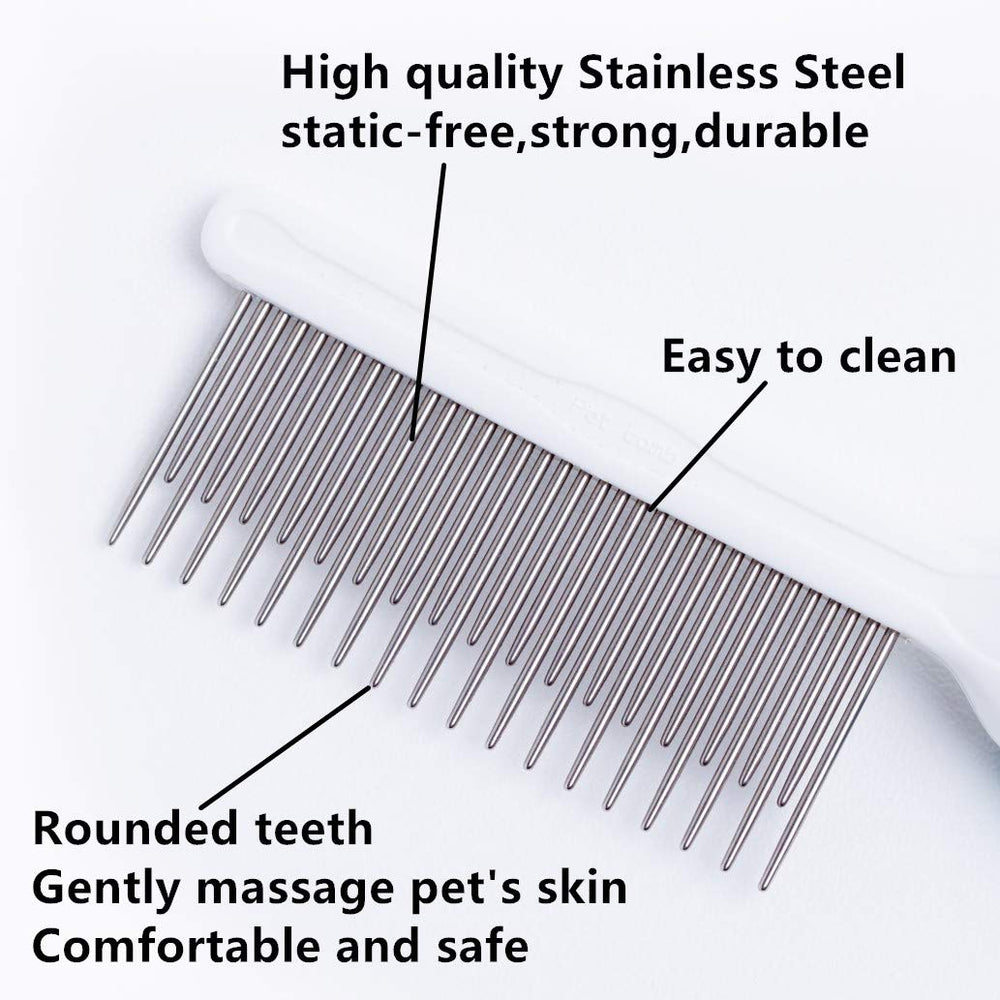 Piepea pet comb undercoat detangling in action.
