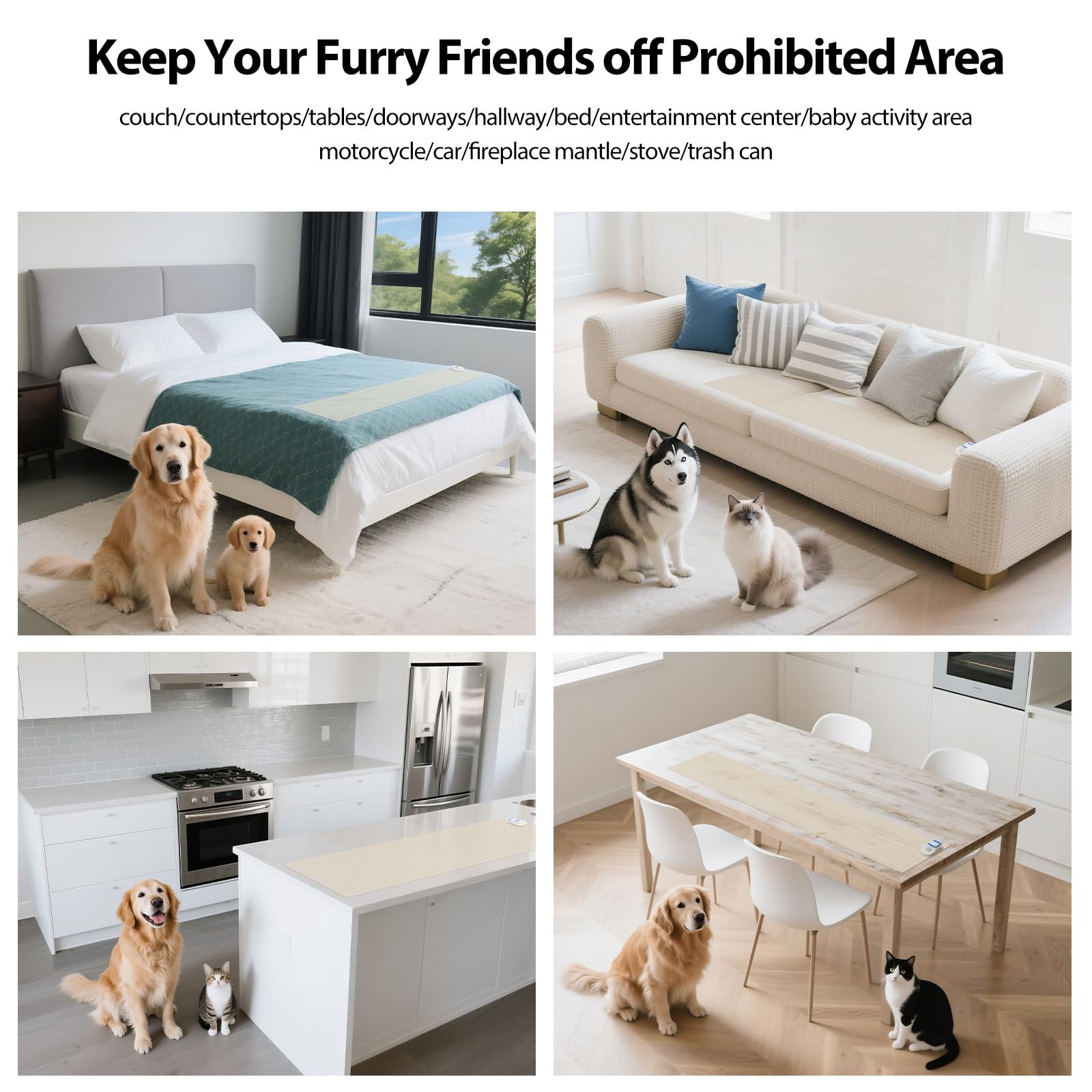 Pietenjoy training modes highlight gentle feedback options for pets of all sizes.