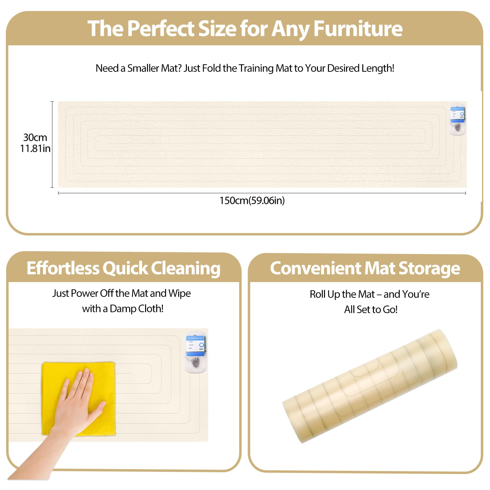 Pietenjoy safety sensors pause corrections when pets or children are nearby.