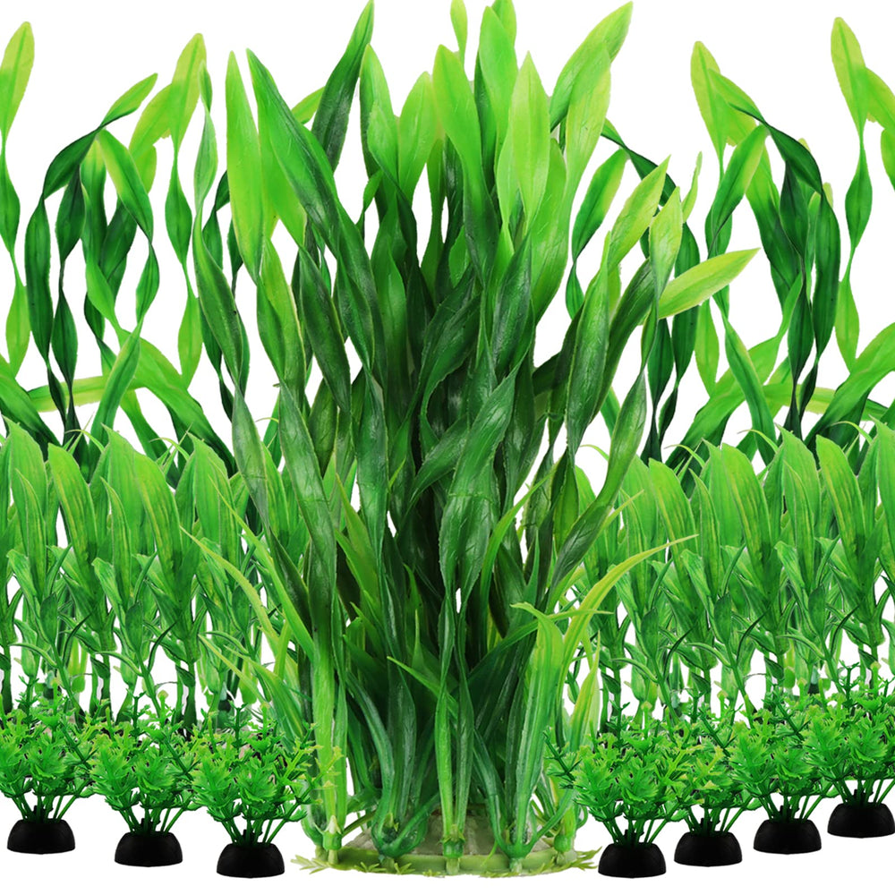 PietyPet Aquarium Plants green 20-piece collection adds natural, safe decor for tanks.