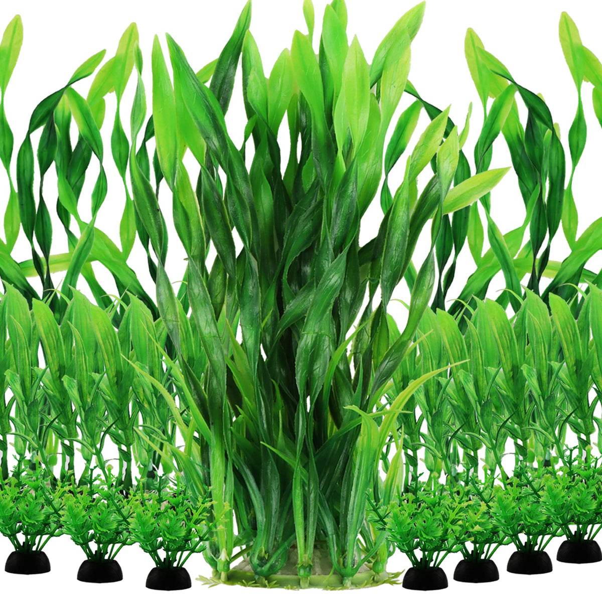 PietyPet Aquarium Plants green 20-piece collection adds natural, safe decor for tanks.