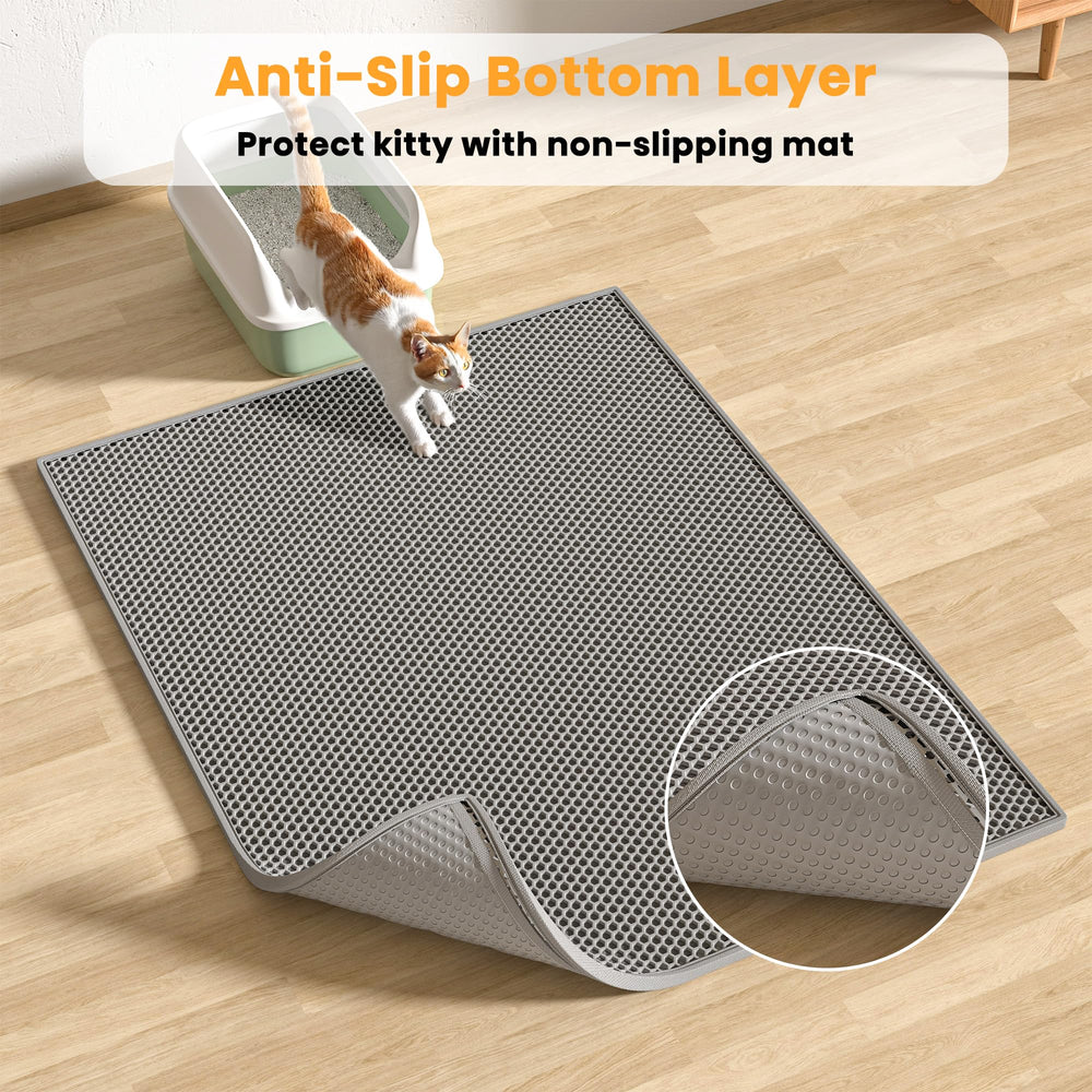 Pieviev anti-tracking EZ-open-edge eases litter disposal and cleanup.