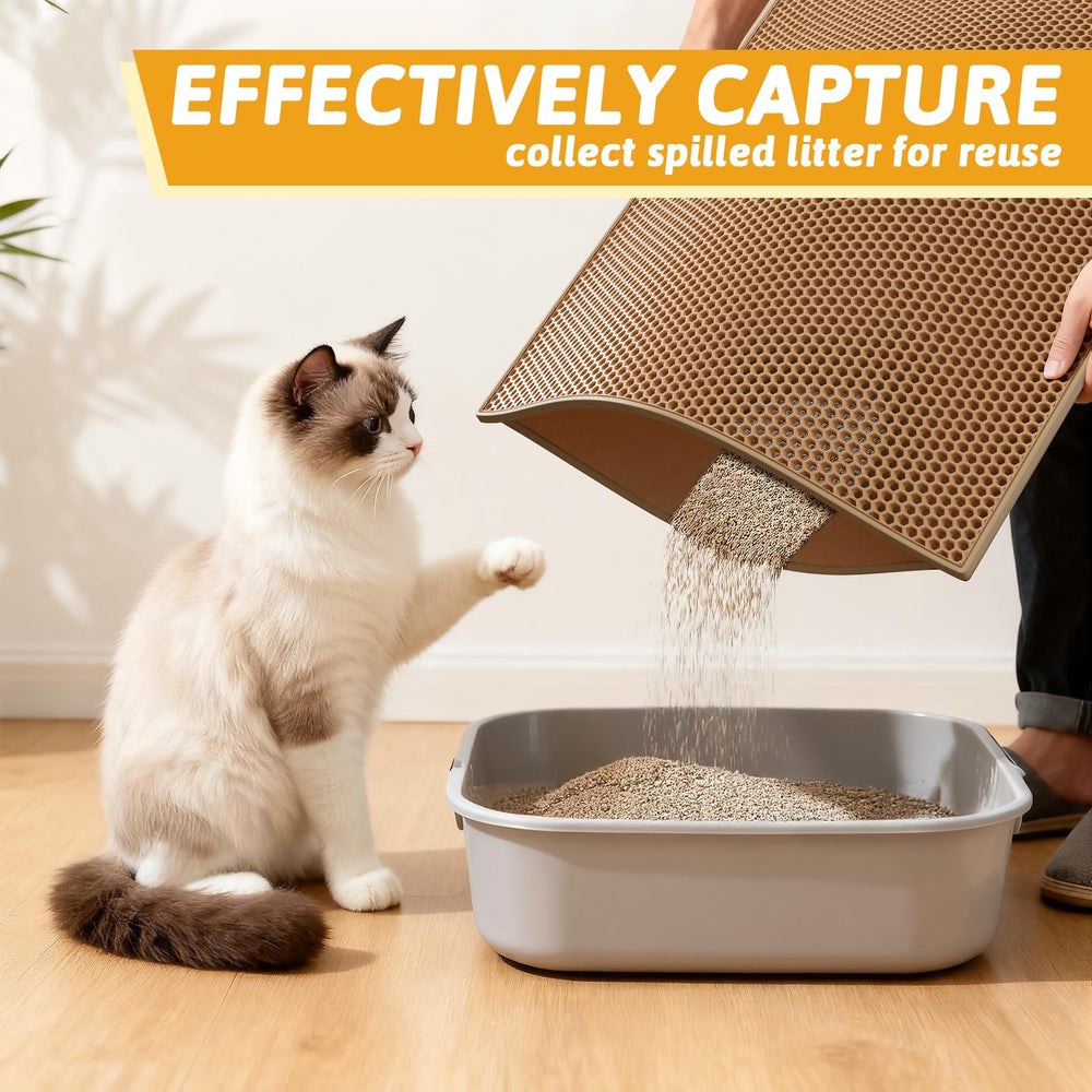 Pieviev mat soft EVA surface is gentle on paws and easy to clean.