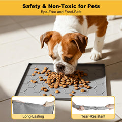 Pieviev non-slip silicone mat demonstrating anti-skid base for stable bowls