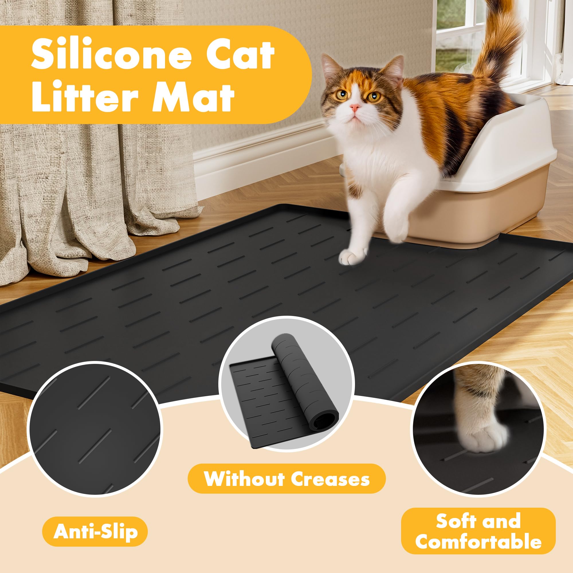 Pieviev silicone mat is easy to clean by shaking or rinsing