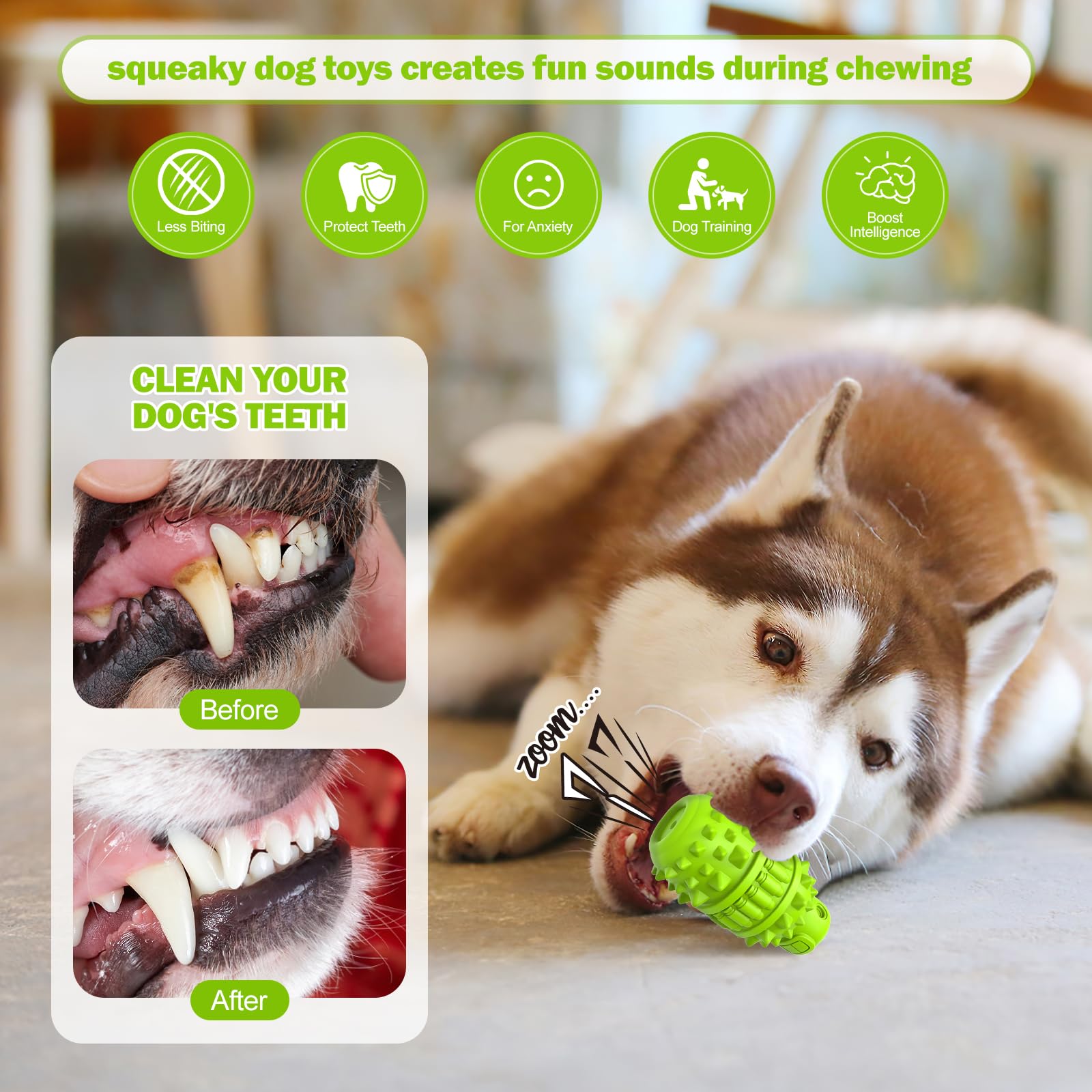 PIFFZEDO gas-tank-shape toy green delivers tough durability during heavy chewing