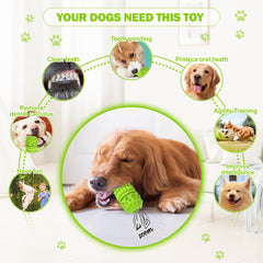 PIFFZEDO milk-flavor dog toy green adds appeal for interactive chewing sessions