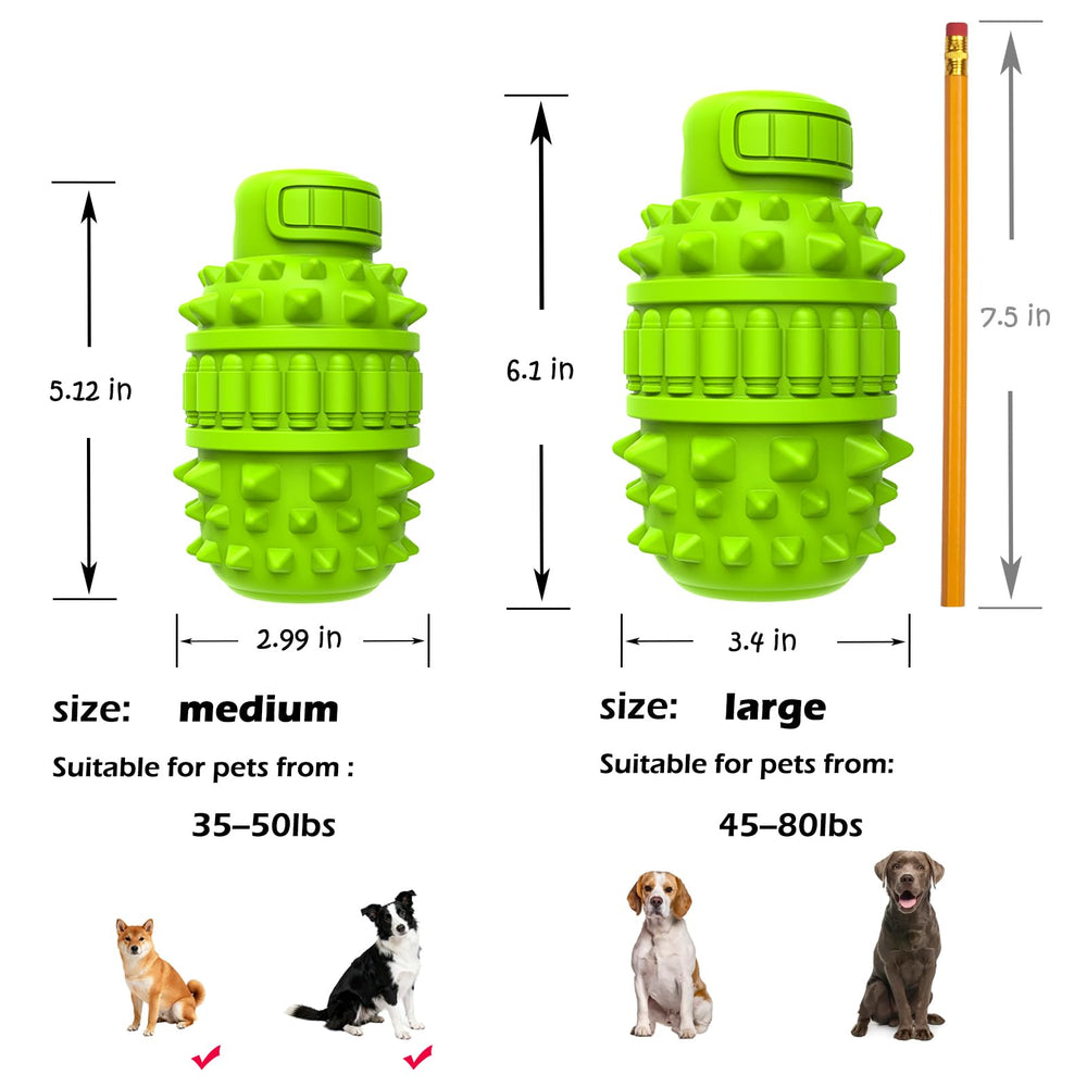 PIFFZEDO squeaky-entertainment dog toy green promotes engaging play and mental stimulation