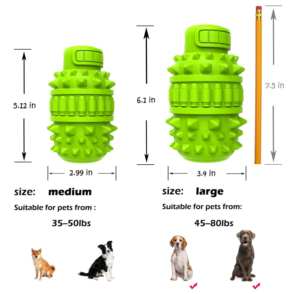 PIFFZEDO large green toy for 45-80 lb dogs.