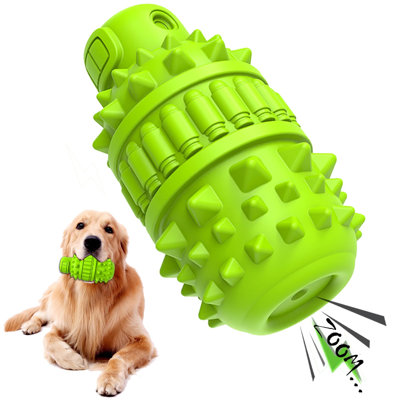 PIFFZEDO dog toy natural rubber texture for aggressive chewers.