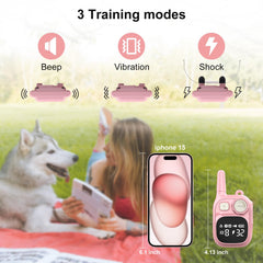 Pikabiu dog shock collar receiver is lightweight for comfortable wear on small dogs.