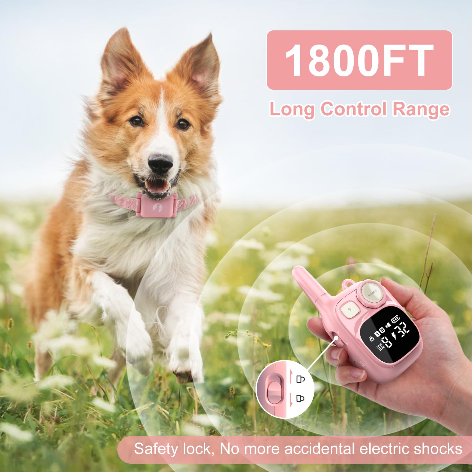 Pikabiu dog shock collar vibration levels demonstrate adjustable feedback for gentle training.
